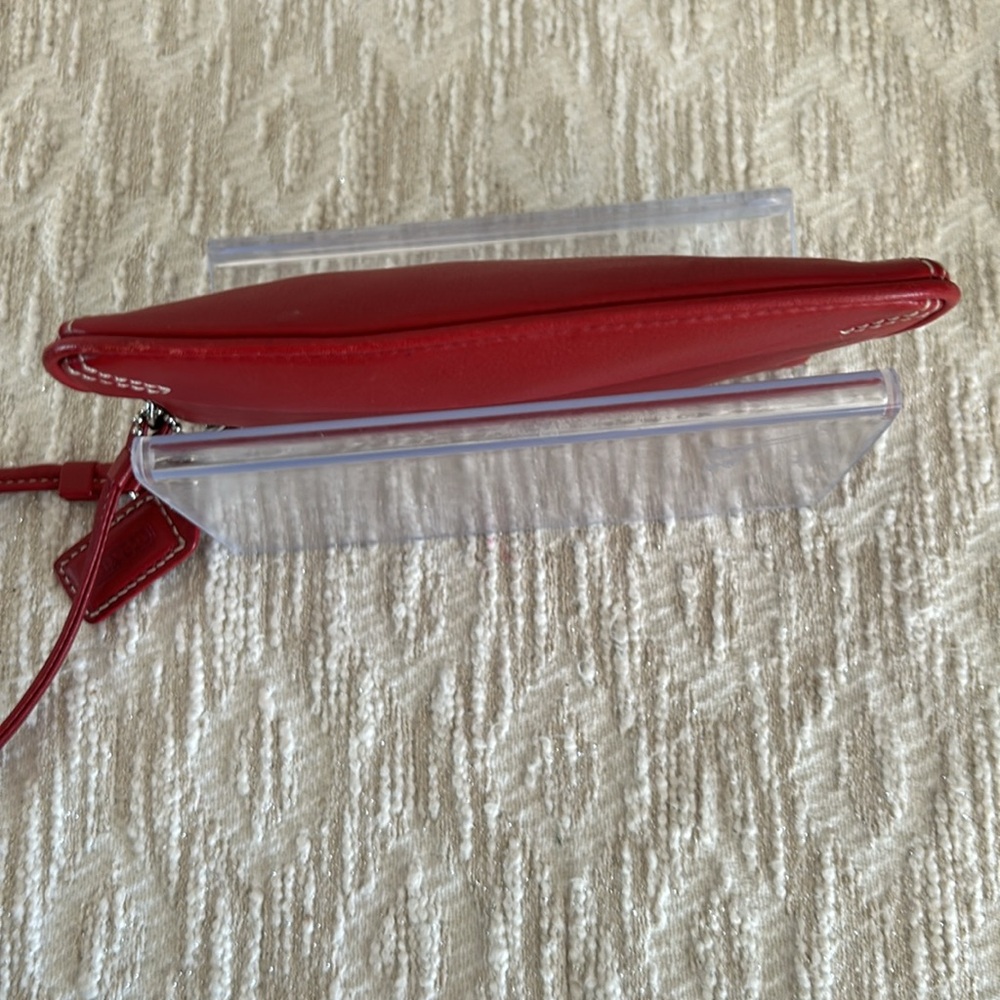 Coach Red Leather Wristlet - Picture 8 of 14